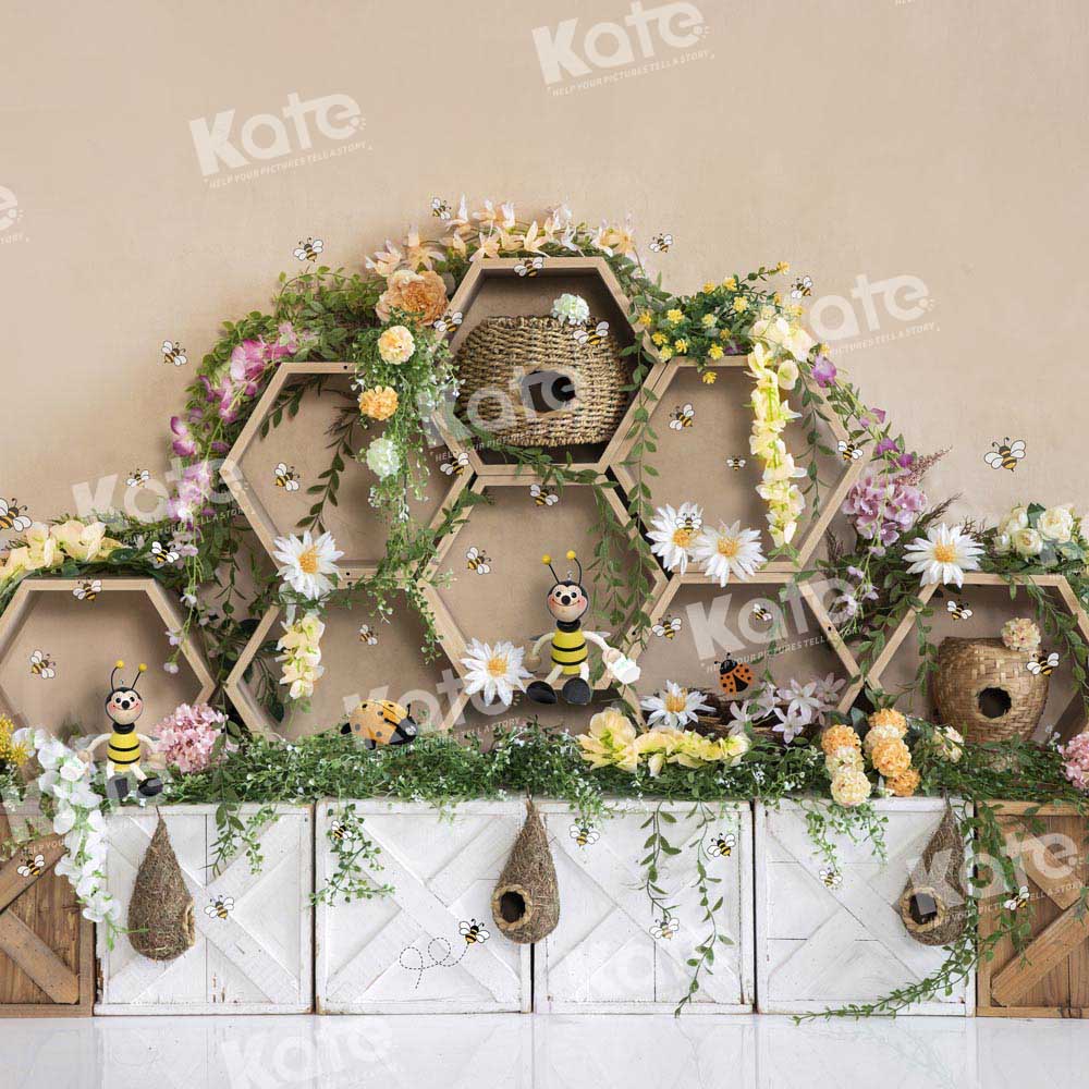 Kate Honeycomb Garden Backdrop Cake Smash Designed by Emetselch