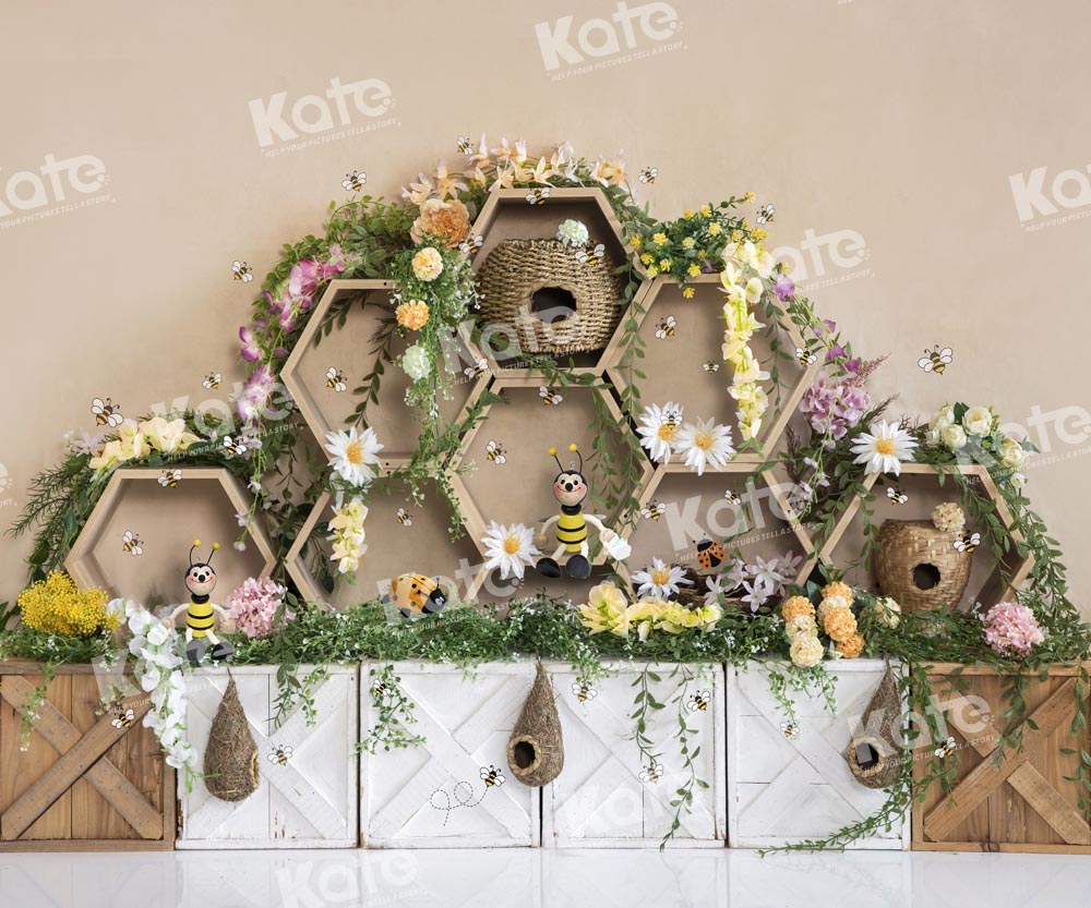 Kate Honeycomb Garden Backdrop Cake Smash Designed by Emetselch