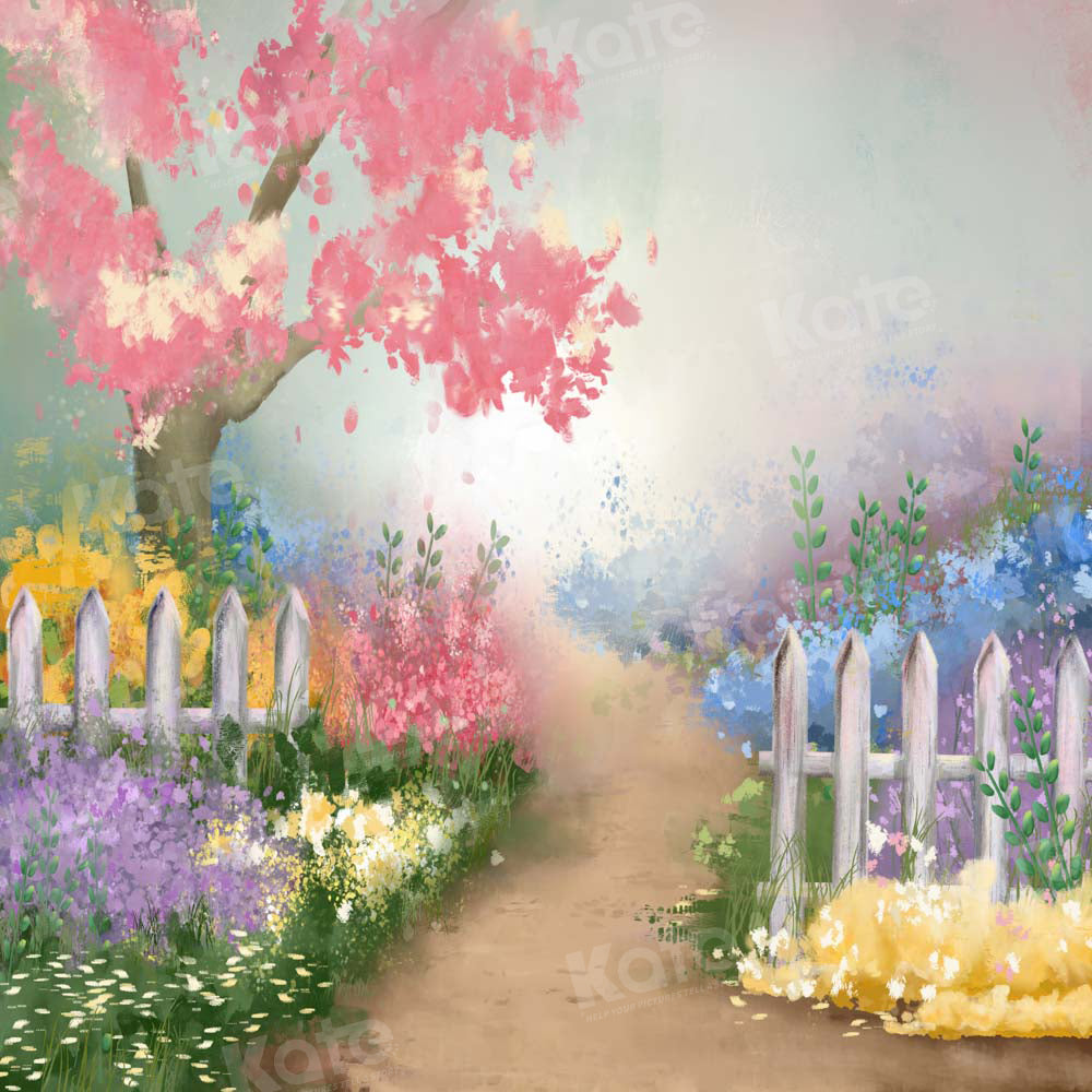 Kate Spring Flowers Backdrop Garden Trail Designed by GQ