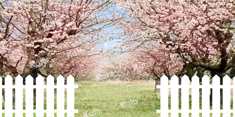 Kate Spring Flower Tree Backdrop Fence Designed by Chain Photography