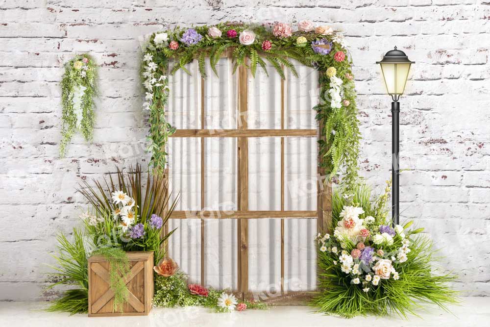 Kate Spring Window Garden Backdrop Designed by Emetselch