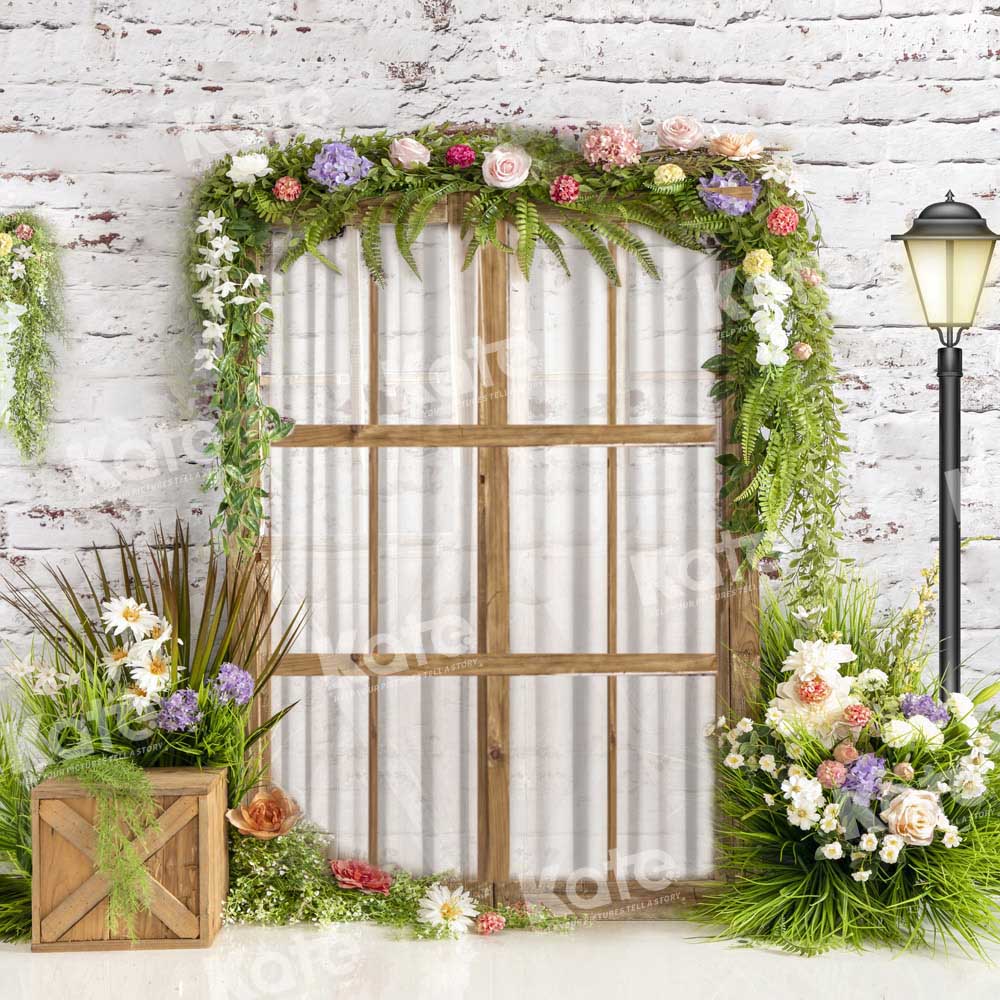 Kate Spring Window Garden Backdrop Designed by Emetselch