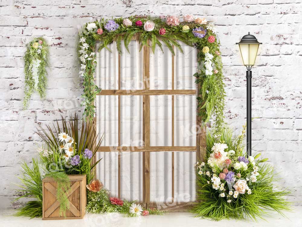 Kate Spring Window Garden Backdrop Designed by Emetselch