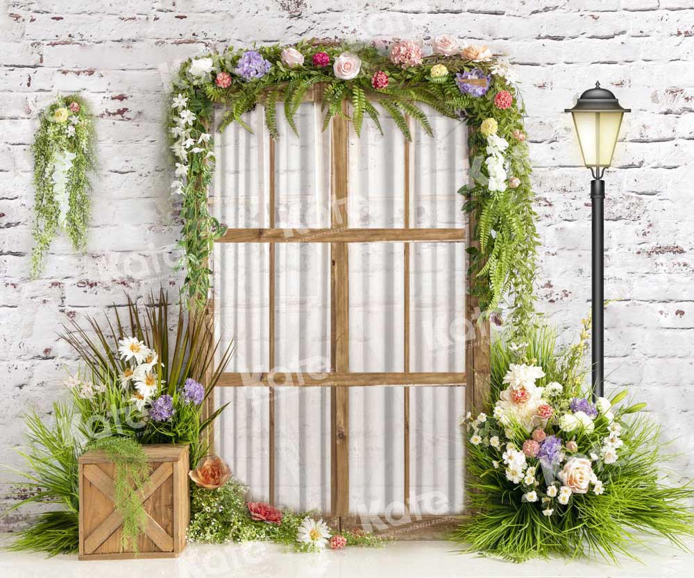 Kate Spring Window Garden Backdrop Designed by Emetselch