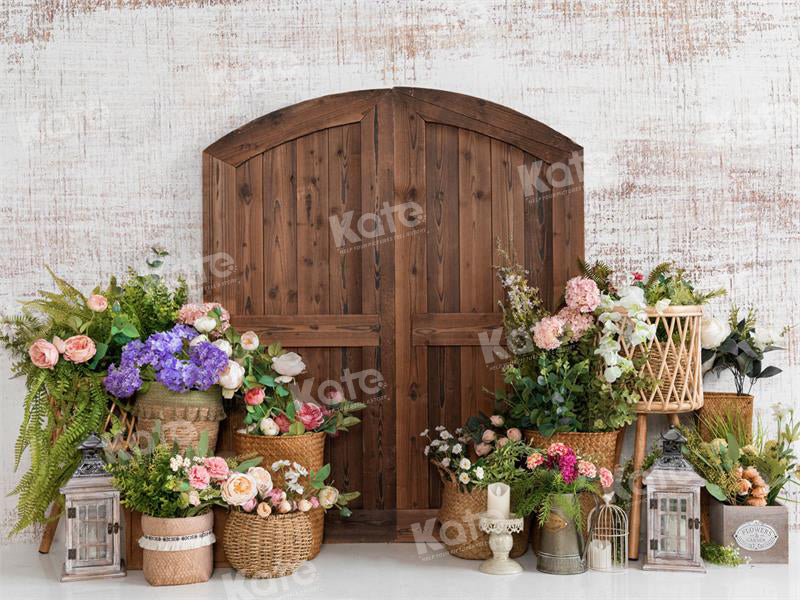 Kate Spring Barn Door Backdrop Flower for Photography - Kate Backdrop AU