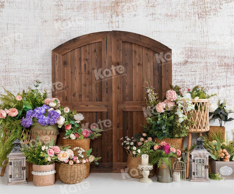 Kate Spring Barn Door Backdrop Flower for Photography - Kate Backdrop AU