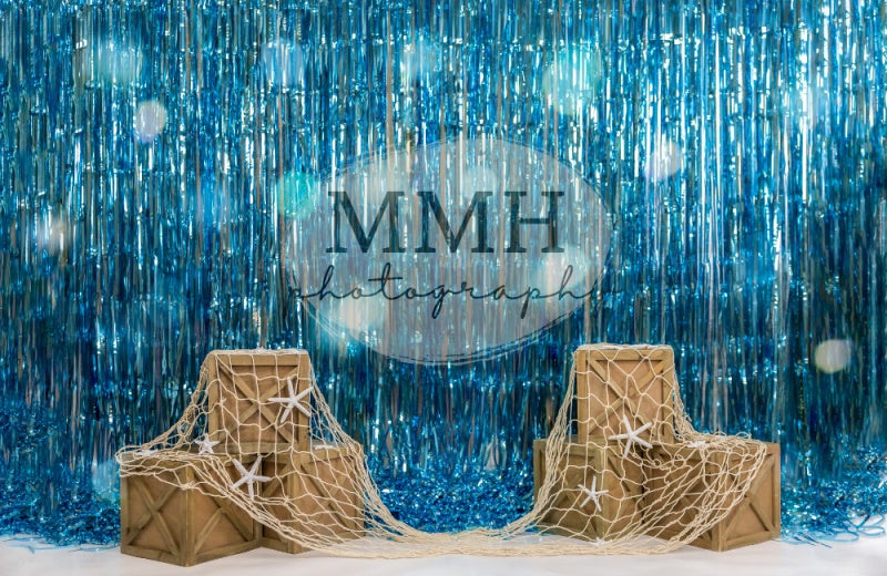 Kate Underwater Tinsel Mermaid Backdrop Designed by Melissa McCraw-Hummer