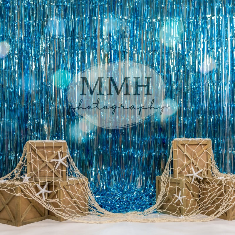 Kate Underwater Tinsel Mermaid Backdrop Designed by Melissa McCraw-Hummer