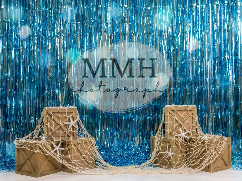 Kate Underwater Tinsel Mermaid Backdrop Designed by Melissa McCraw-Hummer