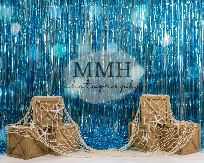 Kate Underwater Tinsel Mermaid Backdrop Designed by Melissa McCraw-Hummer