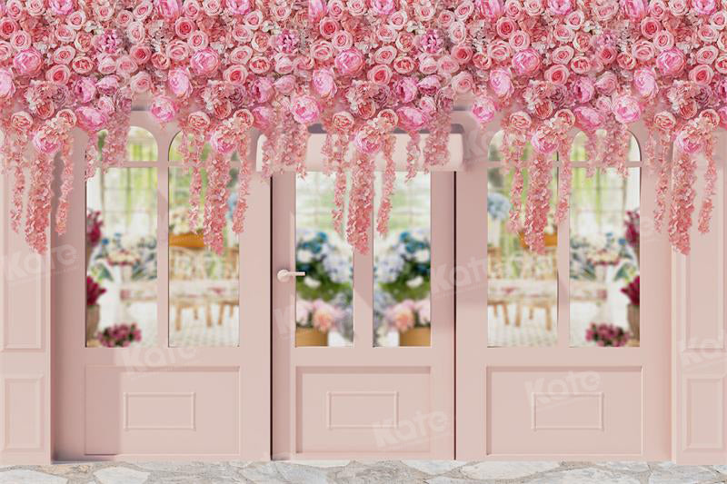 Kate Spring Flower Shop Backdrop Stone for Photography