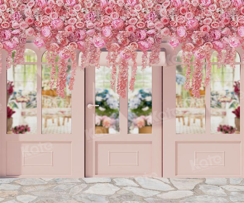 Kate Spring Flower Shop Backdrop Stone for Photography