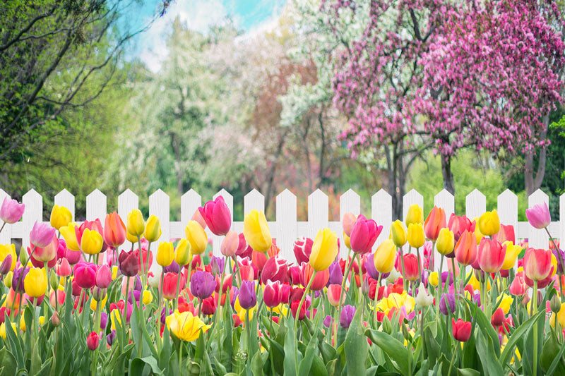 Kate Spring Flower Backdrop Fence for Photography