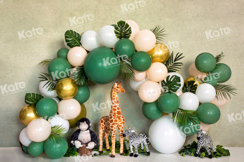 Kate Balloon Animals Backdrop Party Giraffe Zebra Designed by Emetselch