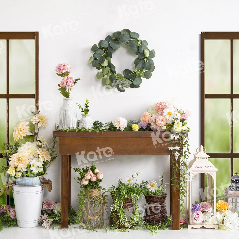 Kate Flower Shelf Backdrop Spring Window Designed by Emetselch