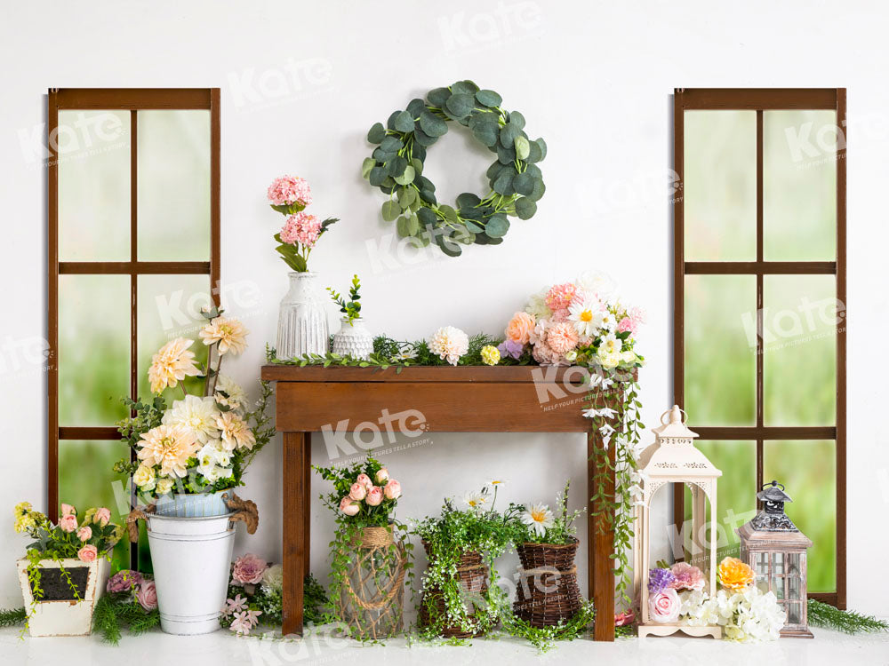 Kate Flower Shelf Backdrop Spring Window Designed by Emetselch