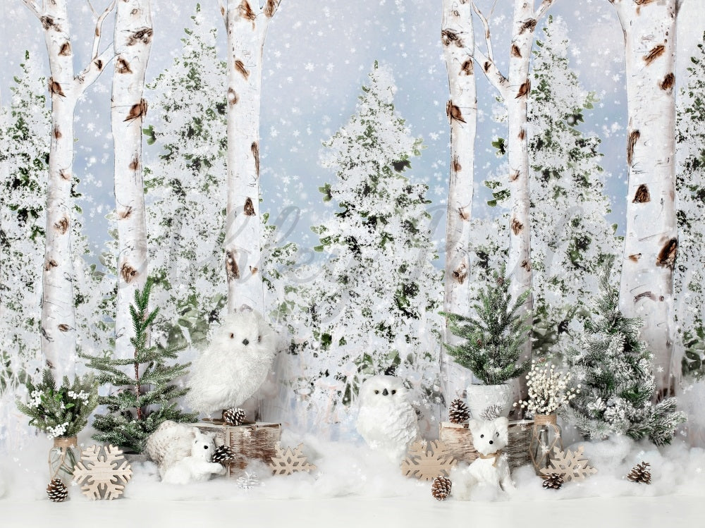 Kate Pastel Winter Wonderland Backdrop Designed by Ashley Paul