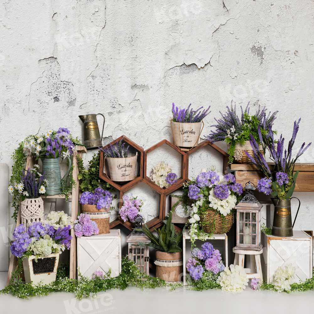 Kate Lavender Spring Backdrop Flowers Designed by Emetselch