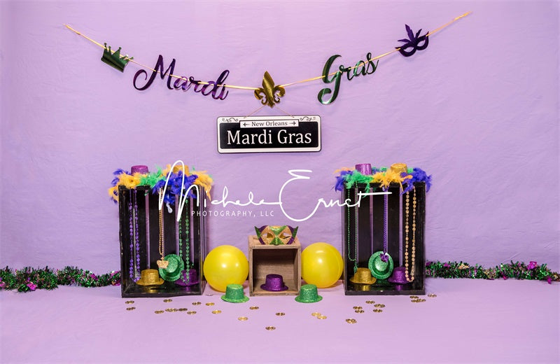 Kate Mardi Gras Backdrop Designed By Michele Ernst Photography