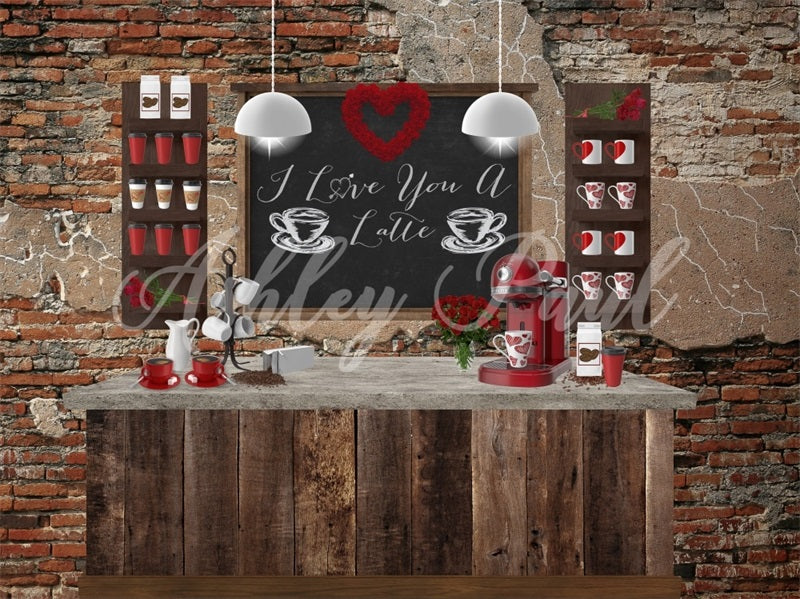 Kate Valentines Cafe Backdrop Designed by Ashley Paul