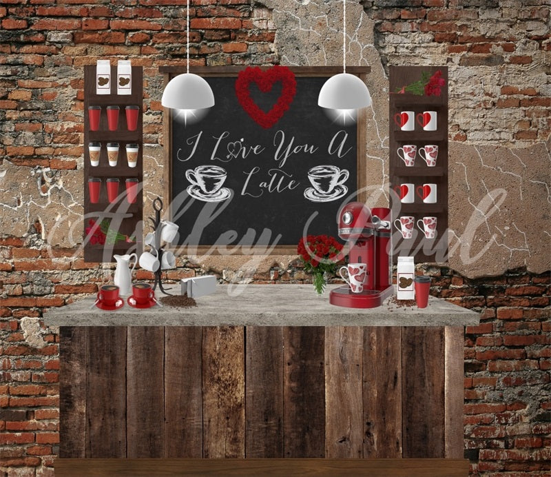 Kate Valentines Cafe Backdrop Designed by Ashley Paul