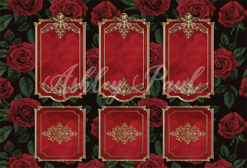 Kate Valentines Day Wall Roses Backdrop Designed by Ashley Paul