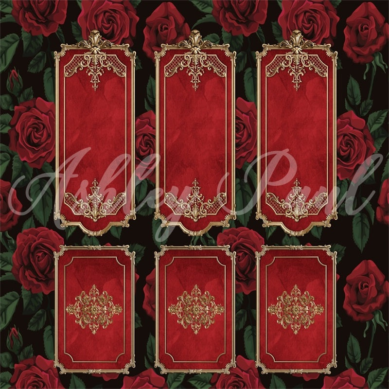 Kate Valentines Day Wall Roses Backdrop Designed by Ashley Paul