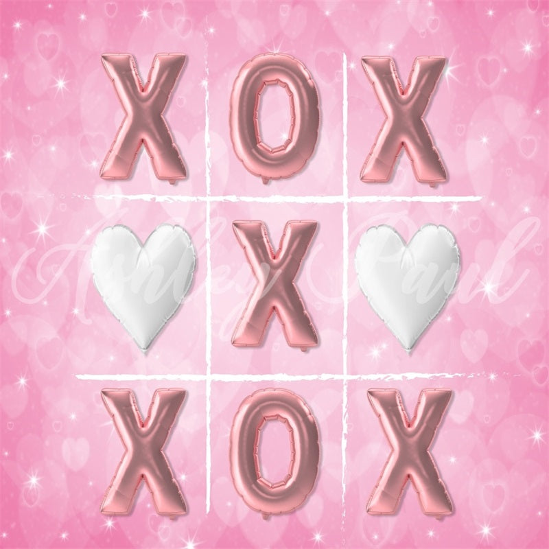 Kate Valentine's Day Heart Backdrop XOXO Designed by Ashley Paul