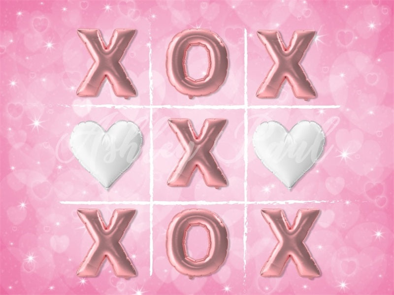 Kate Valentine's Day Heart Backdrop XOXO Designed by Ashley Paul