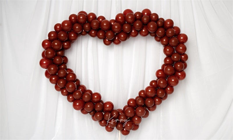 Kate Valentines Red Balloon Arch Backdrop for Photography Designed by Kerry Anderson