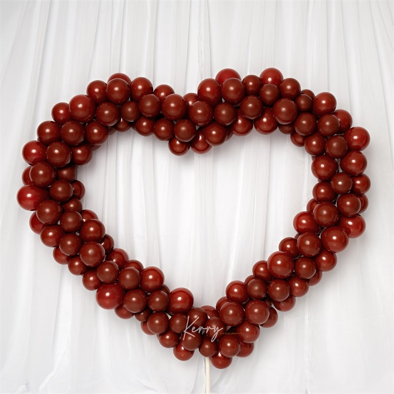 Kate Valentines Red Balloon Arch Backdrop for Photography Designed by Kerry Anderson