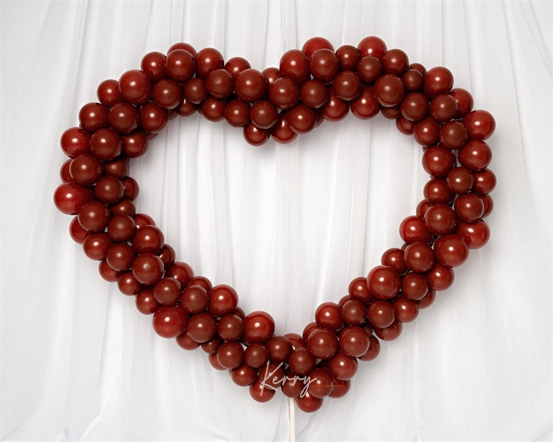 Kate Valentines Red Balloon Arch Backdrop for Photography Designed by Kerry Anderson