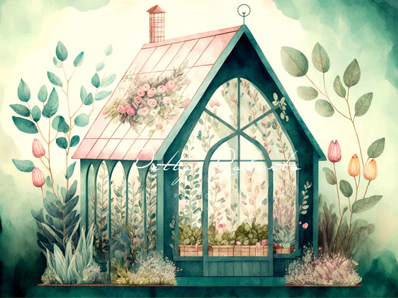 Kate Little Greenhouse Backdrop Flower Designed by Patty Robertss