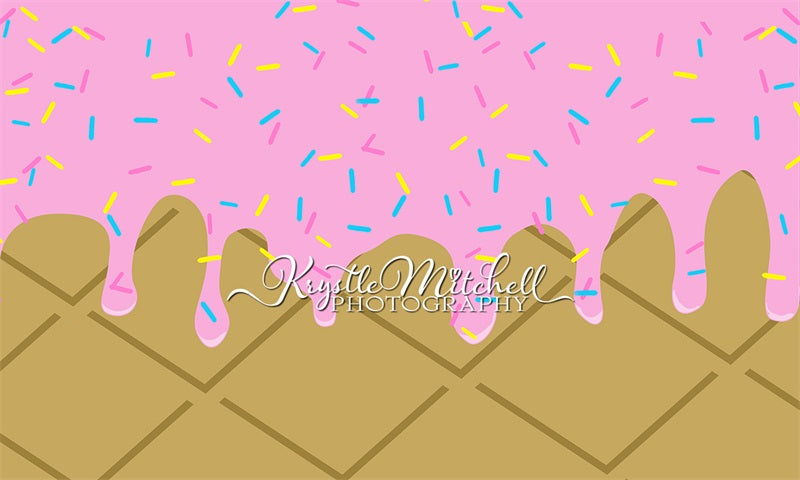 Kate Ice Cream Party Backdrop Designed By Krystle Mitchell Photography