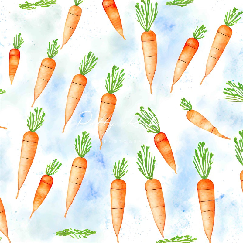 Kate Rain of Carrots Backdrop Designed by Patty Robertss