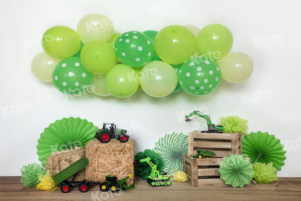 Kate St. Patrick's Day Backdrop Child Balloon Toy Cake Smash Designed by Emetselch - Kate Backdrop AU