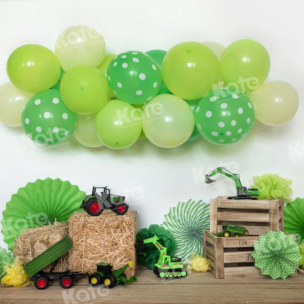 Kate St. Patrick's Day Backdrop Child Balloon Toy Cake Smash Designed by Emetselch - Kate Backdrop AU