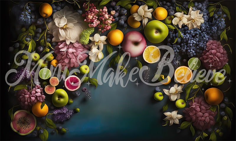 Kate Fine Art Tropical Fruit Floral Wall Backdrop Designed by Mini MakeBelieve