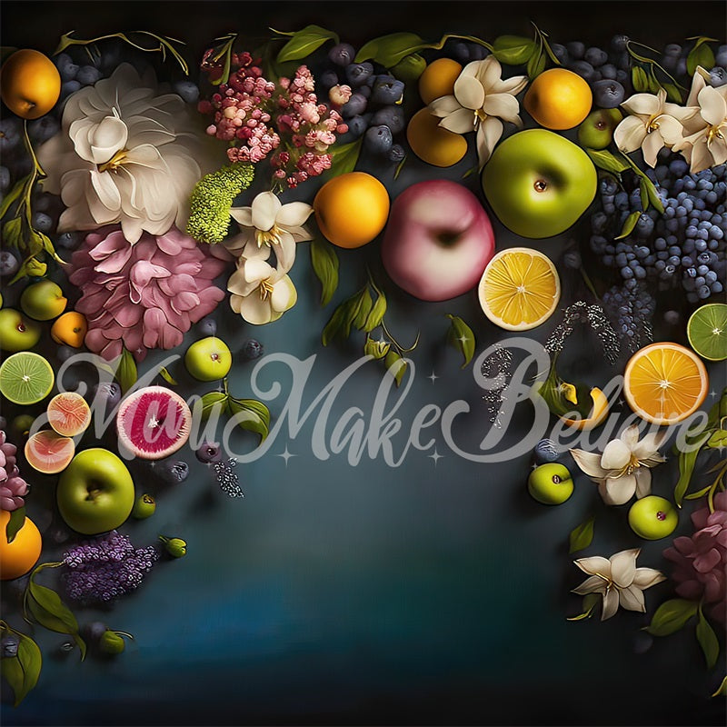 Kate Fine Art Tropical Fruit Floral Wall Backdrop Designed by Mini MakeBelieve