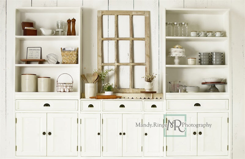 Kate Simple Farmhouse Kitchen Backdrop Designed by Mandy Ringe Photography