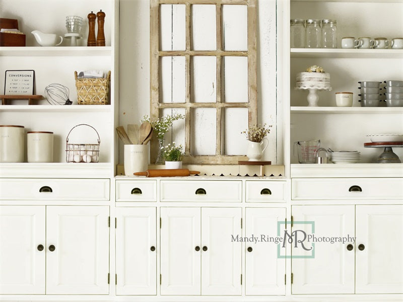 Kate Simple Farmhouse Kitchen Backdrop Designed by Mandy Ringe Photography