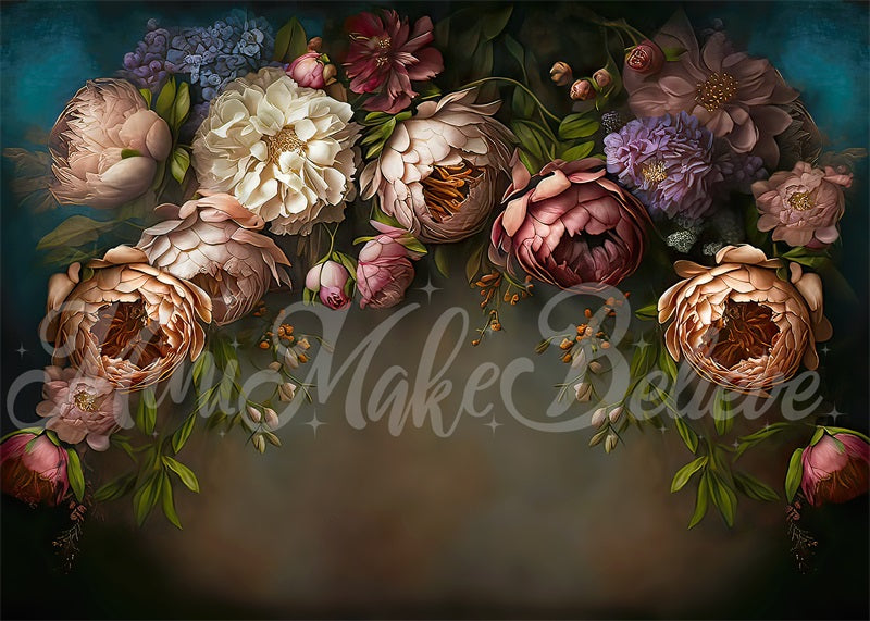 Kate Paintery Fine Art Floral Backdrop Designed by Mini MakeBelieve