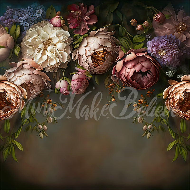 Kate Paintery Fine Art Floral Backdrop Designed by Mini MakeBelieve