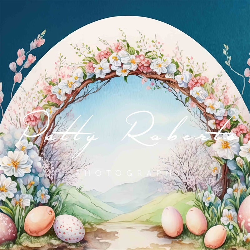 Kate Flower-Filled Easter Backdrop Designed by Patty Robertss