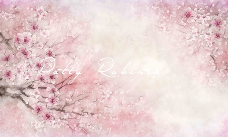 Kate Spring's Renewal Backdrop Light Pink Flowers Designed by Patty Robertss