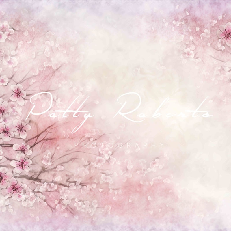 Kate Spring's Renewal Backdrop Light Pink Flowers Designed by Patty Robertss