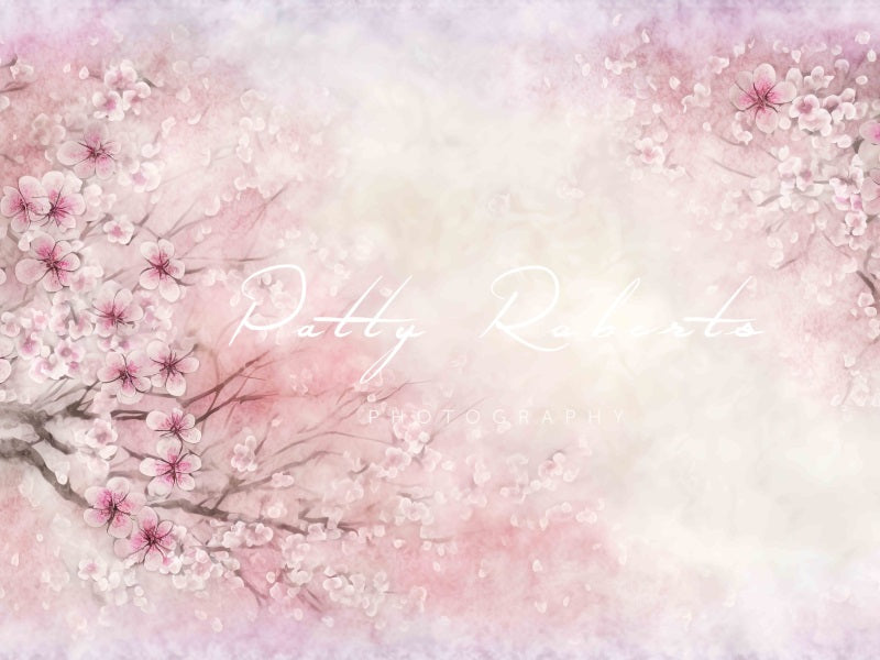 Kate Spring's Renewal Backdrop Light Pink Flowers Designed by Patty Robertss