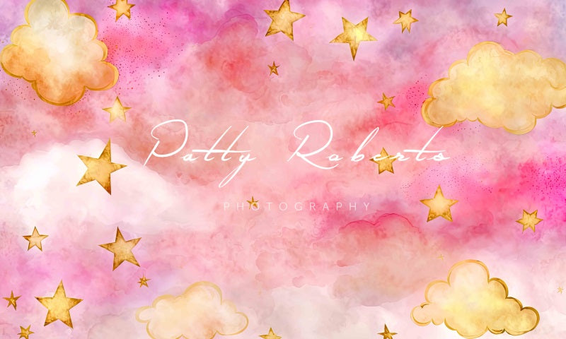 Kate Starry Night in Pink Backdrop Designed by Patty Robertss