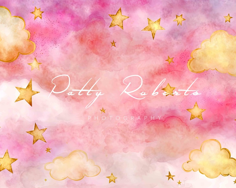 Kate Starry Night in Pink Backdrop Designed by Patty Robertss