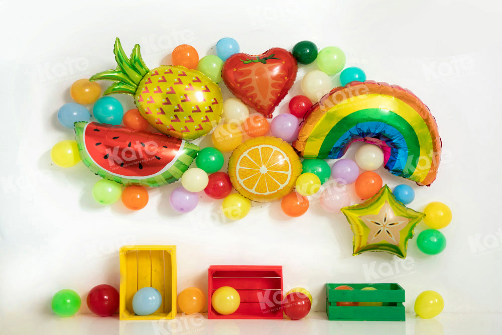 Kate Fresh Fruit Balloon Cake Smash Backdrop Designed by Emetselch